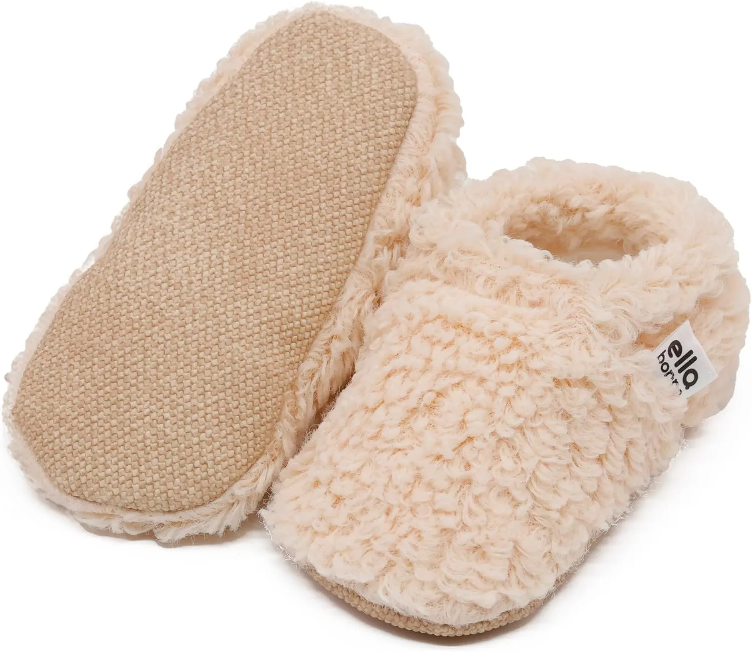 Ella Bonna Unisex Teddy Baby Booties Cotton Newborn Baby Socks Slipper Toddler Shoes, Infant Baby Girl Booties, Boy Socks