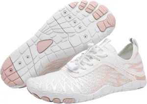 Hike Barefoot Shoes for Women Fashion Breathable & Non-Slip Athletic Footwear Wide Toe Water Shoes Lightweight Waterproof Trail Running Healthy & Non-Slip Barefoot Footwear