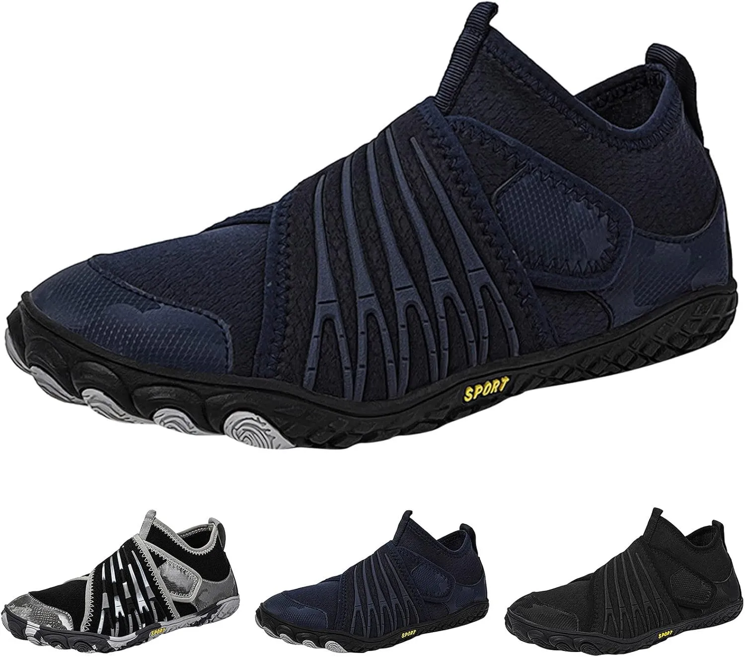Mens Water Shoes Wide Width Breathable Non Slip Athletic Water Hiking Shoes Men Water Shoes for Women Wide Width Quick Dry Water Shoes for Boating Fishing Diving Surfing
