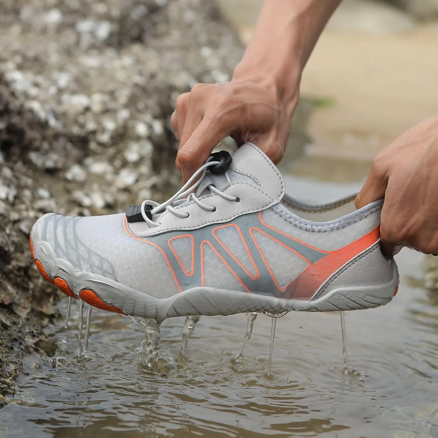 Mens Womens Water Shoes Barefoot Hiking Water Shoes Quick Dry Non Slip Shoes for Beach Walking Athletic Sports Shoes