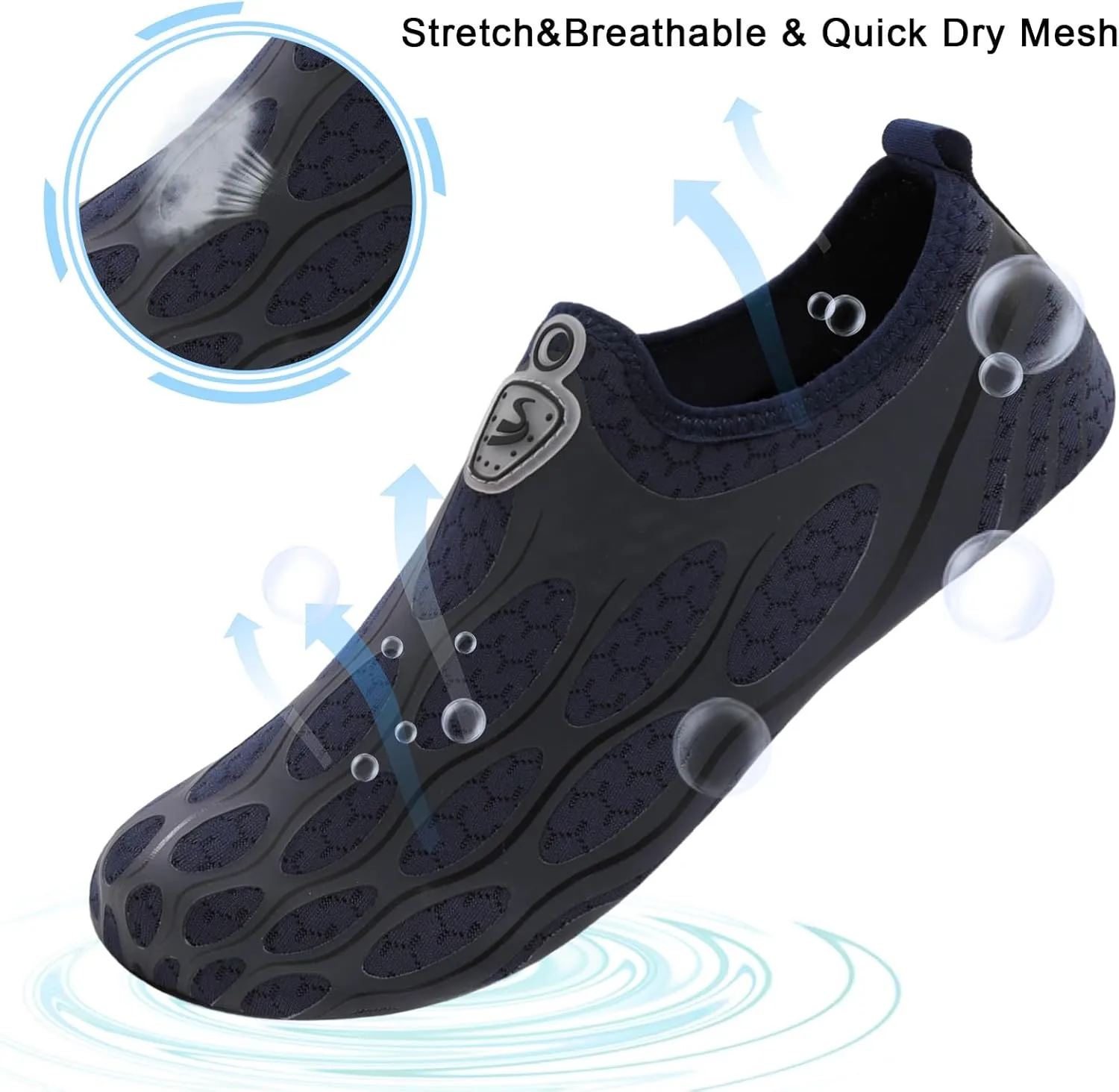 Spesoul Water Shoes for Women Men Quick Dry Aqua Socks Water Sneakers Outdoor Beach Swim Shoes